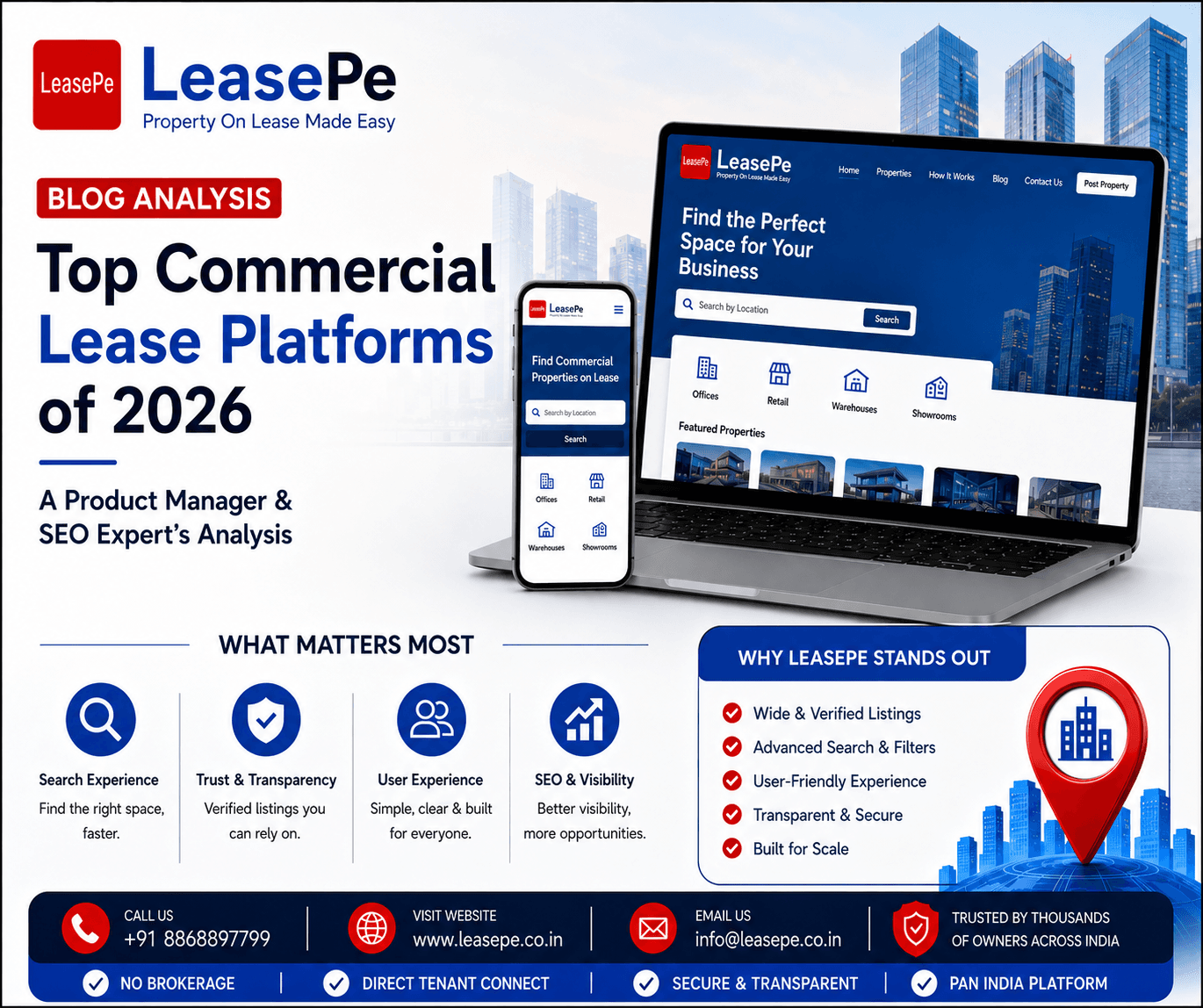 Top Commercial Lease Platforms of 2026: A Product & SEO Analysis | LeasePe