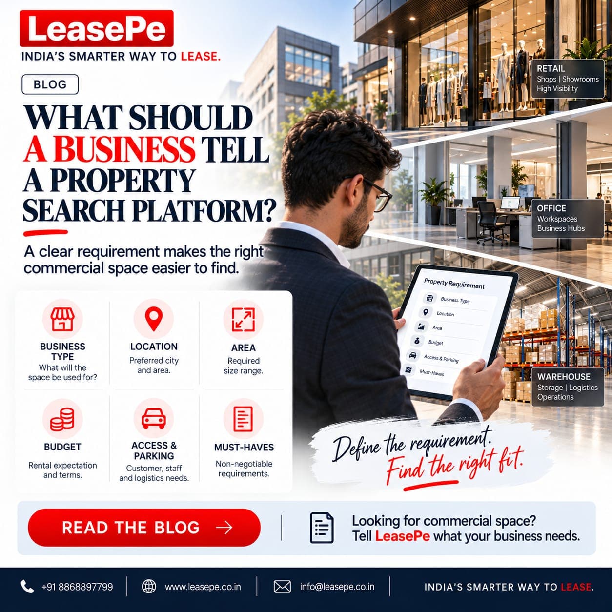 Commercial Property Requirement Brief: What Businesses Should Share Before Leasing