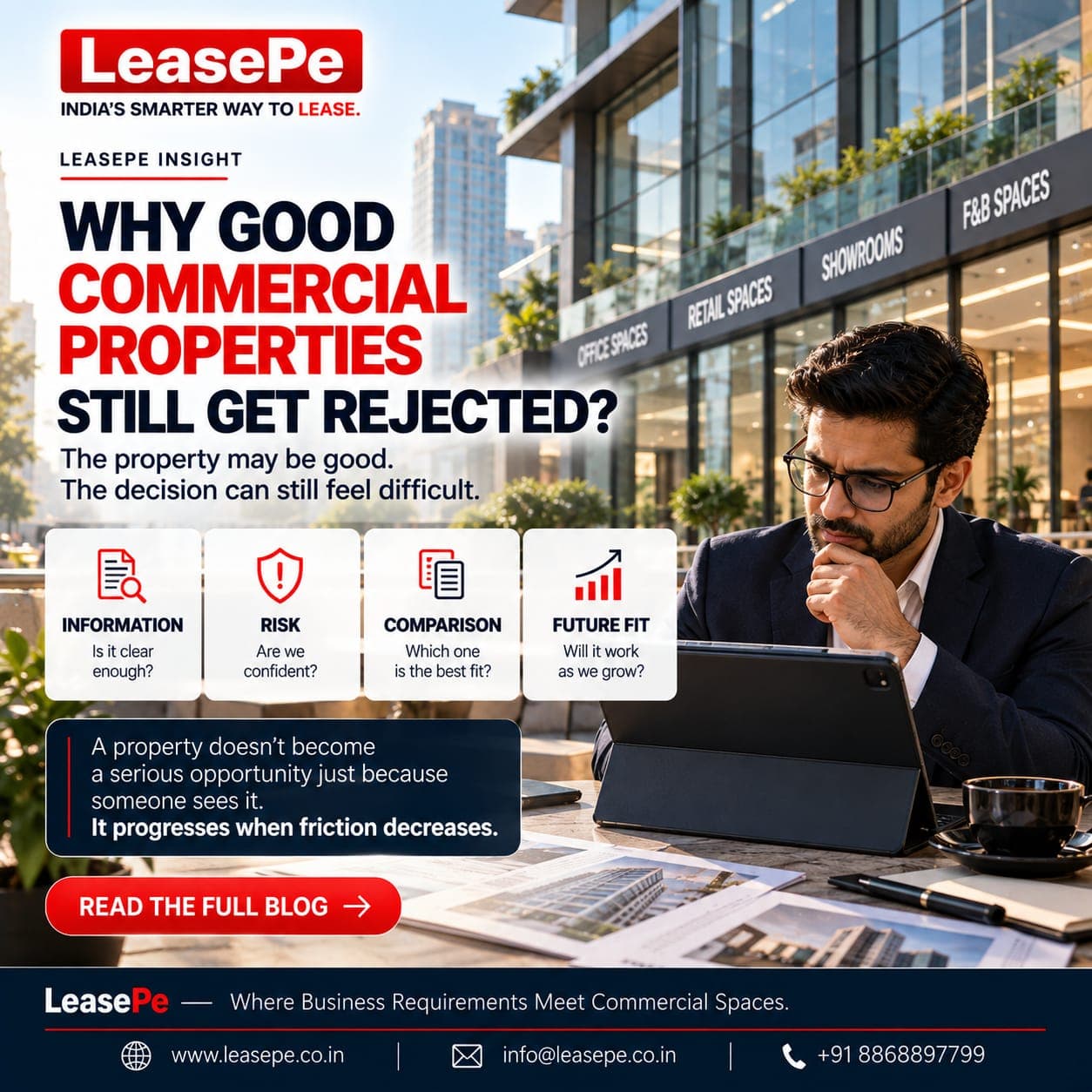Why Commercial Properties Get Rejected: 7 Leasing Decision Friction Points | LeasePe