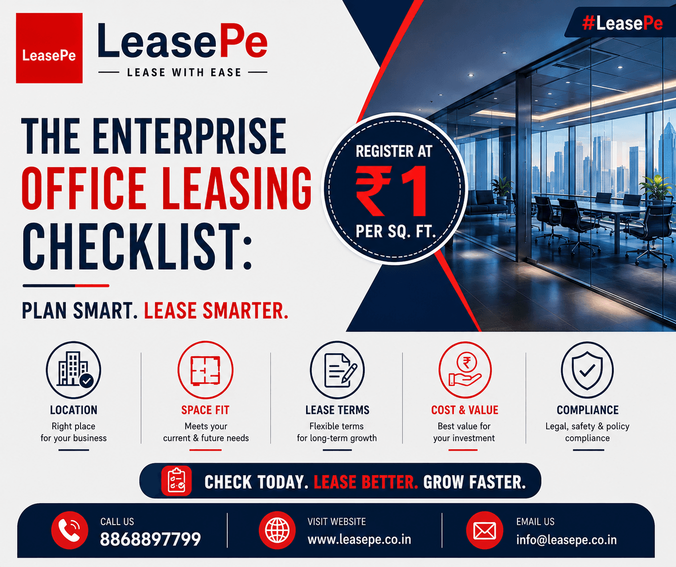 Office Leasing Checklist for Startups and Enterprises: Smart Sourcing